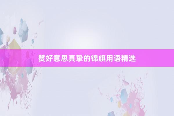 赞好意思真挚的锦旗用语精选